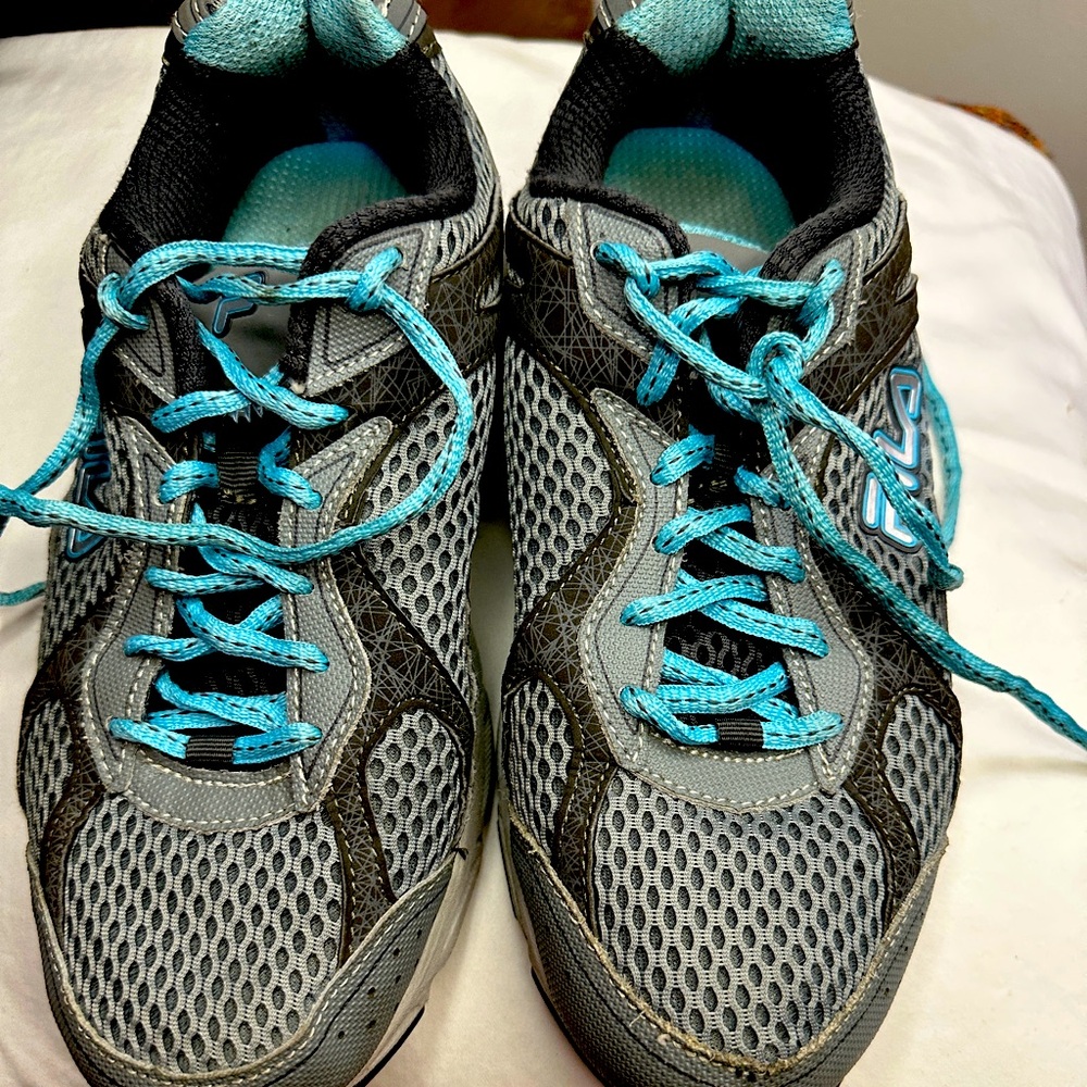 Women’s FILA Running shoes Size 9.5-Blue and Gray color